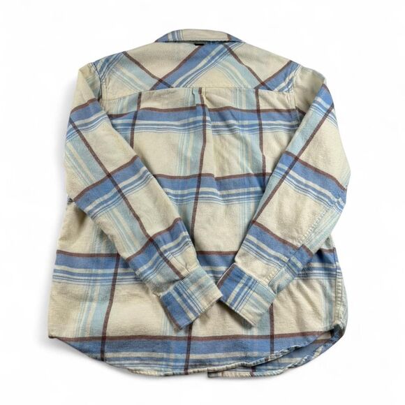 O’Neill Blue Plaid Button Up Shirt Women’s Size S Flannel Surf Skater - Picture 5 of 5